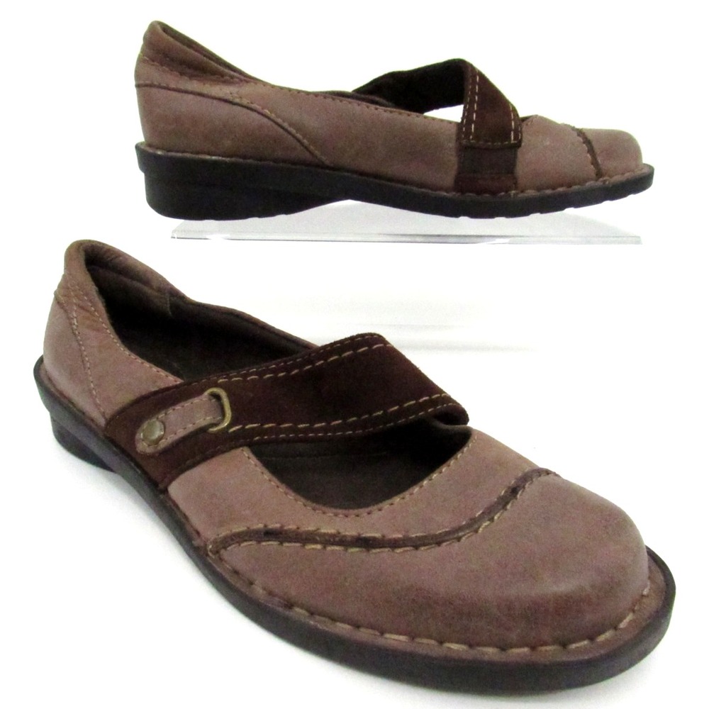 Clarks Bendables Brown Slip On Womans Shoes size 6 M 62786 Leather